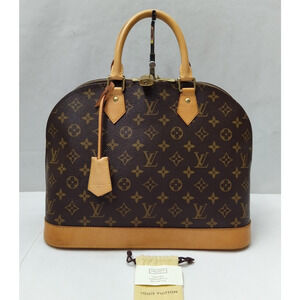 Louis Vuitton Alma PM Monogram Double Handle Zipper Bag - Made in USA